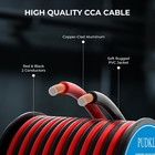 18 Gauge 18 Awg Copper Clad Aluminum 2 Conductor Red Black Electrical Wire 100ft