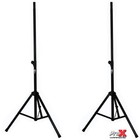 Prox T-ss26p Set Of 2 Heavy Duty All Metal 8  Speaker Tripod Stands carry Case