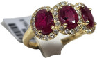 Ruby Ring 14k Gold 3 Stone Rare Natural Heirloom Made In The Usa 20yr On Ebay