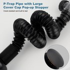 Ifealclear Bathroom Sink Drain Kit  6 7  To 37   Oil Rubbed Bronze Finished 