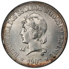 1907 Brazil 1000 Reis Silver Coin Pcgs Unc Detail Ex Joe Sedillot Collection 