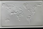 Vintage Early 1990 s Nystrom 3-d Raised Relief World Map Classroom