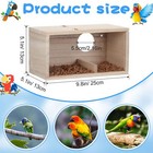 Wesiti 2 Pieces 9 8  X 5 1  X 5 1  Parakeet Nesting Boxes Acrylic Transparent