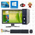 Fast Dell Desktop Computer Pc Core 2 Duo 500gb 20  Wifi Pc Win 10 Ms Office
