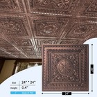 Art3d 24x24pvc Drop Ceiling Tiles  Glue Up Ceiling Tiles In Antique Copper