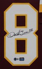 Darrell Green Autographed   Framed Maroon Washington Jersey Beckett Certified