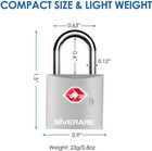 4-pack Tsa Approved Luggage Locks With Keys Travel Suitcase Backpack Padlocks