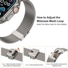 Milanese Loop Band For Apple Watch Ultra 49mm 45 44 42 41 38 Steel Strap Usa