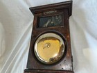 Antique Gamewell Fire Alarm Telegraph Co  Gong Firehouse Bell Wooden Case As Is