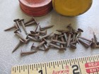 40 Old 1 2    Rustic Iron Tacks Nails Vintage Sharp Point 3 16    Round Flat Head