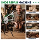 Hand Cobbler Shoe Repair Sewing Machine Dual Leather Cloth Cotton Nylon Thread
