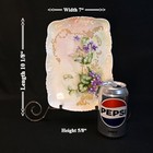 Limoges T v Tray 10 1 8  X 7  Hand Painted Purple Violets Raised Gold 1892-1907