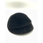 Vintage 60s Structured Black Faux Fur Mod Bubble Hat E w  Edwards   Son New York
