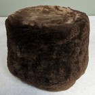 Vintage  Woman s Brown Possible Beaver Fur Hat With Box  dobbs  Size Small Ec