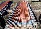 Best  Corrugated Rusty Reclaimed Barn Tin- Perfect Shape 11   Long X 2 