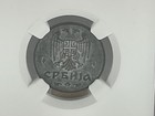 1942 Bn Serbia 2d Dinars German Occupation Genuine Ngc In Slab 