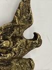 Vintage Large Eagle Belt Buckle Brass Metal Made In England Gold Tone