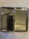 Retro Diamante Silver 2-clip 100s Cigarette Case Business Credit Card Holder