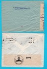 Germany 2 Censored Covers 1941-44 Leipzig  Stuttgart To Kopenhagen  Denmark