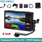 Feelworld F5 Pro V4 6 Inch Touch Screen Dslr Camera Field Monitor f970 Battery
