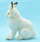 Hansa White Rabbit Plush Toy 21cm 8 3in Realistic Animal No 5842