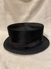 Vintage Black Dressage Silk Finish Riding Hat  Size 6 3 4   Made In Usa Euc