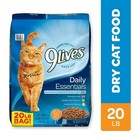 9 Lives Daily Essentials Dry Cat Food  And All Pet Size  High Protein 20 Lb  Bag