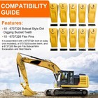 6737325 Bobcat Style Bucket Teeth W  Pins Fits Mini Excavator   Skid Steer -10pk