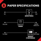 Accent Opaque 17    X 11    White Cardstock Paper  100lb  271gsm     200 Sheets  1    