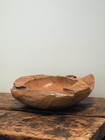 Vintage Antique Indian Hand Carved Hardwood Large Decorative Bowl   Fruit Bowl