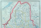 Vintage 1883 Maine Map 10 x13    Old Antique Original Auburn Biddeford Westbrook
