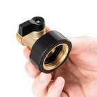 Garden Hose Shut Off Valve  2 Pack Heavy Duty 3 4 Inch Solid Brass Water Hose