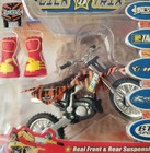 Flick Trix Tiger Striped Dirt Bike Ramp Mx Vintage 2000 Motorcycle Finger Gloves