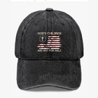 Christian God s Children Are Not For Sale Hat Usa Flag Patriotic Dad Cap Unisex