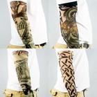 10pc Fake Temporary Tattoo Sleeves Body Art Arm Stockings Accessories - Multi   