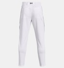 Under Armour Mens Utility Piped Baseball Pants White black 1374373 Retail  35