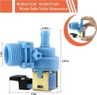 New Genuine Oem Whirlpool Dishwasher Water Inlet Valve Wpw10327249