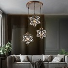 Modern Moravian Star Glass Ceiling Light Hanging Pendant Lamp Fixture Chandelier