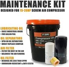 Compressor Oil And 3 Filter Air Filter For 15-20 Hp Rotary Screw Air Compressor