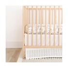 Crane Baby Boho Cotton Baby Crib Skirt With Fringe  White Bed Skirt    Fast Ship