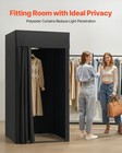 Fitting Room Portable Dressing Room 39 X 39 X 78 In Privacy Space  black 