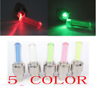 Lot 2x Or 4x Led Valve Cap Bicycle Bike Wheel Tire Light Spoke Lamp Motorcycle