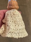 Vintage Bisque Baby Doll 5 5  Hand Painted  Hand Crocheted Dress W 2nd Outfit