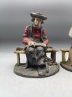 Antique Cast Iron Bookends Primitive Farmhouse Decor Set Of 2