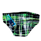 Speedo - Men s Powerflex Laser Sticks Brief - 30 - Green  Competitive Swim Brief
