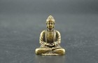 Chinese Pure Brass Sakyamuni Buddha Small Statue  2