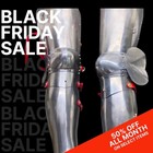 Medieval Steel Gothic Leg Warrior Greave Set Larp Reenactment Cosplay Armor