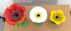 Horchow Collection Flower Candle Holders Red Yellow Made In Italy Set Of 3