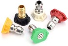 5pcs Pressure Washer Spray Tips Nozzles High Power Kit Quick Connect 1 4  Set