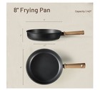 Titanium Nonstick Frying Pan Skillet Induction Compatible 8 Inch Fry Pan Without